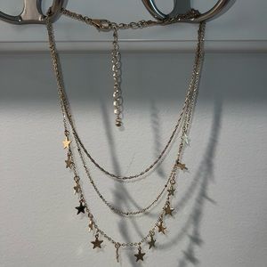 Cute stars necklace with multiple layers!